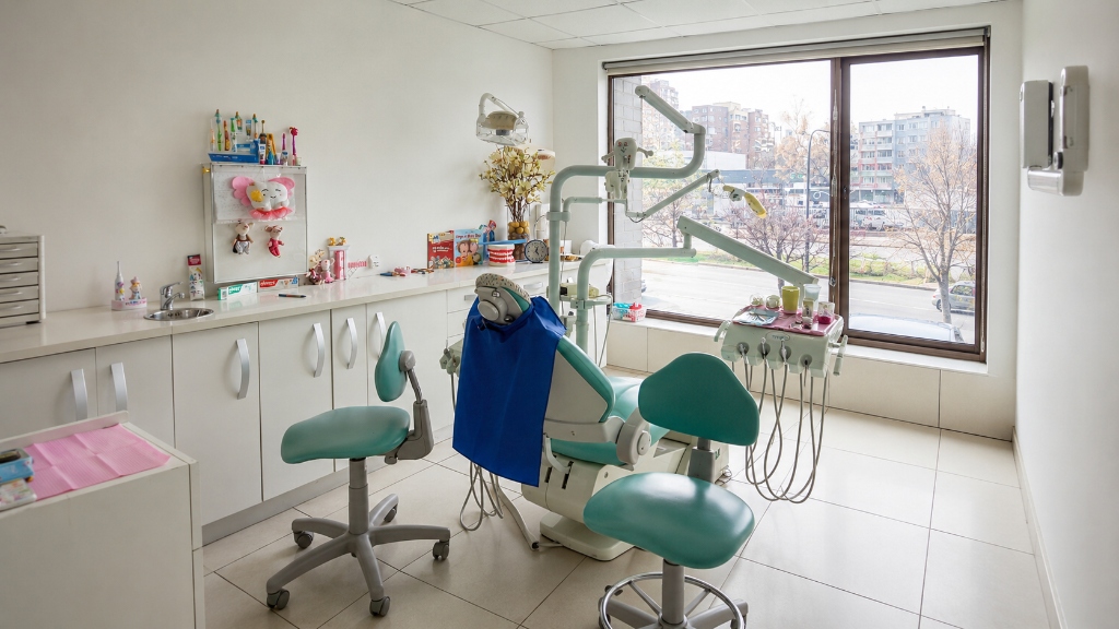 Box de atención dental moderno y amplio